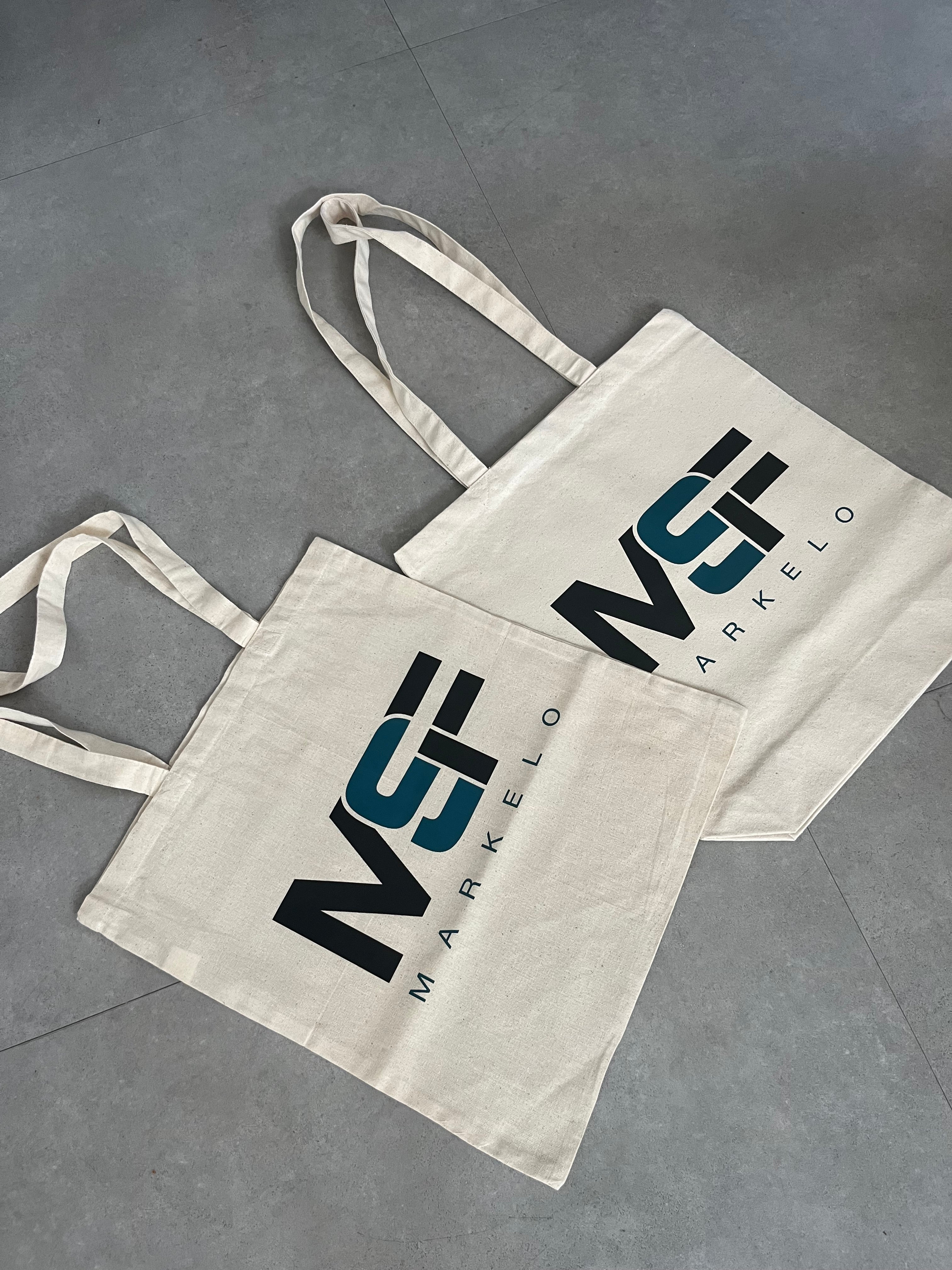 Katoenen tas voor gym school MSF Markelo 